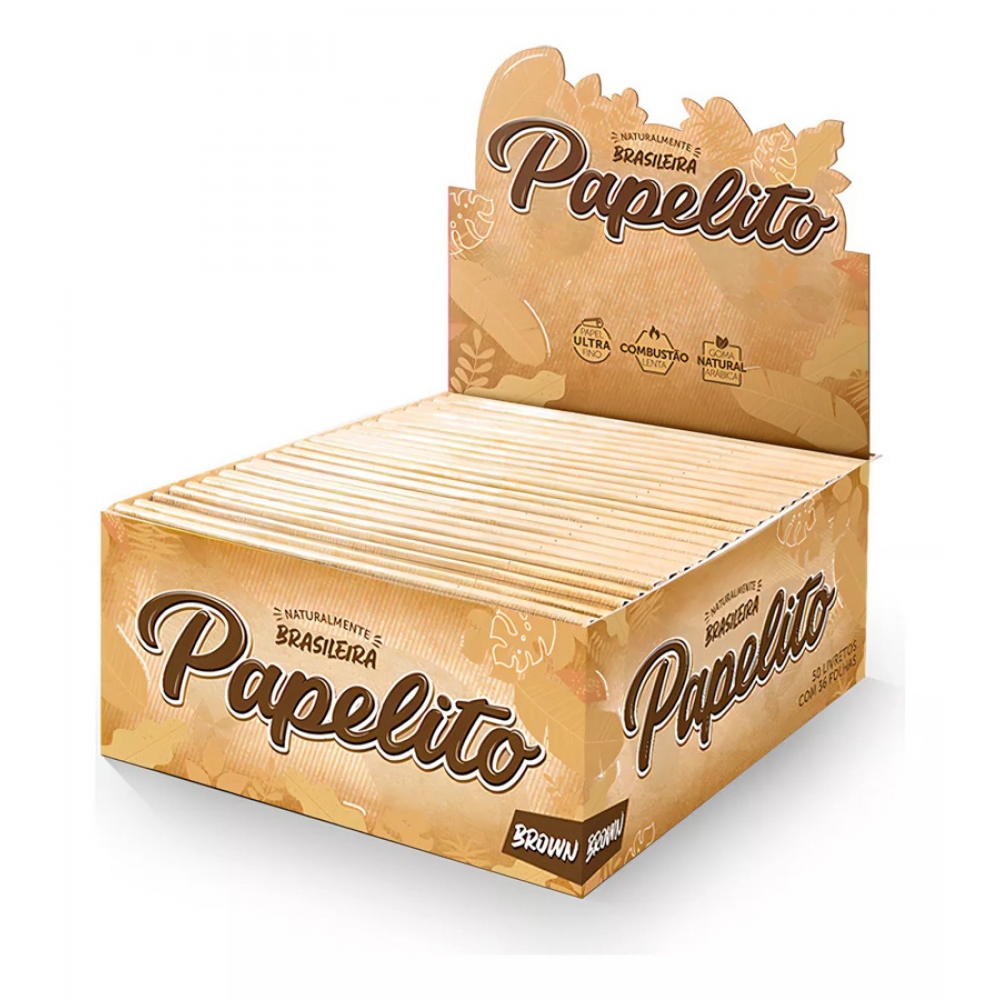 00169 - PAPELITO SEDA BROWN KS 50 - 00169