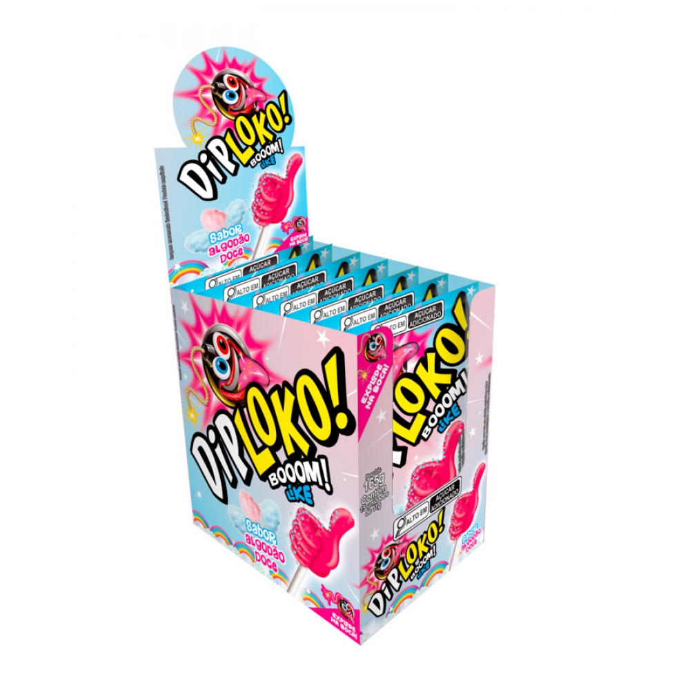 01666 - DIPLOKO BOOM ALGODAO DOCE LIKE 15X11G - 01666