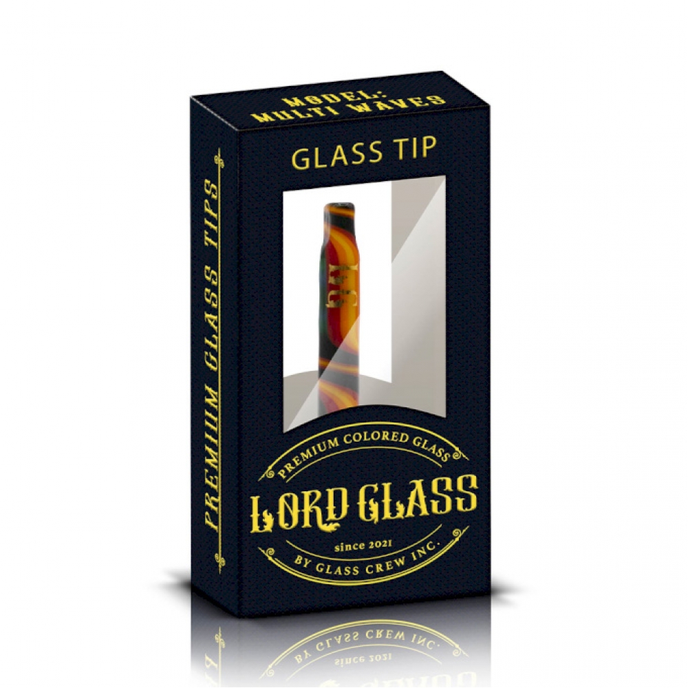 00877 - PITEIRA DE VIDRO LORD GLASS MULTI WAVES - 00877