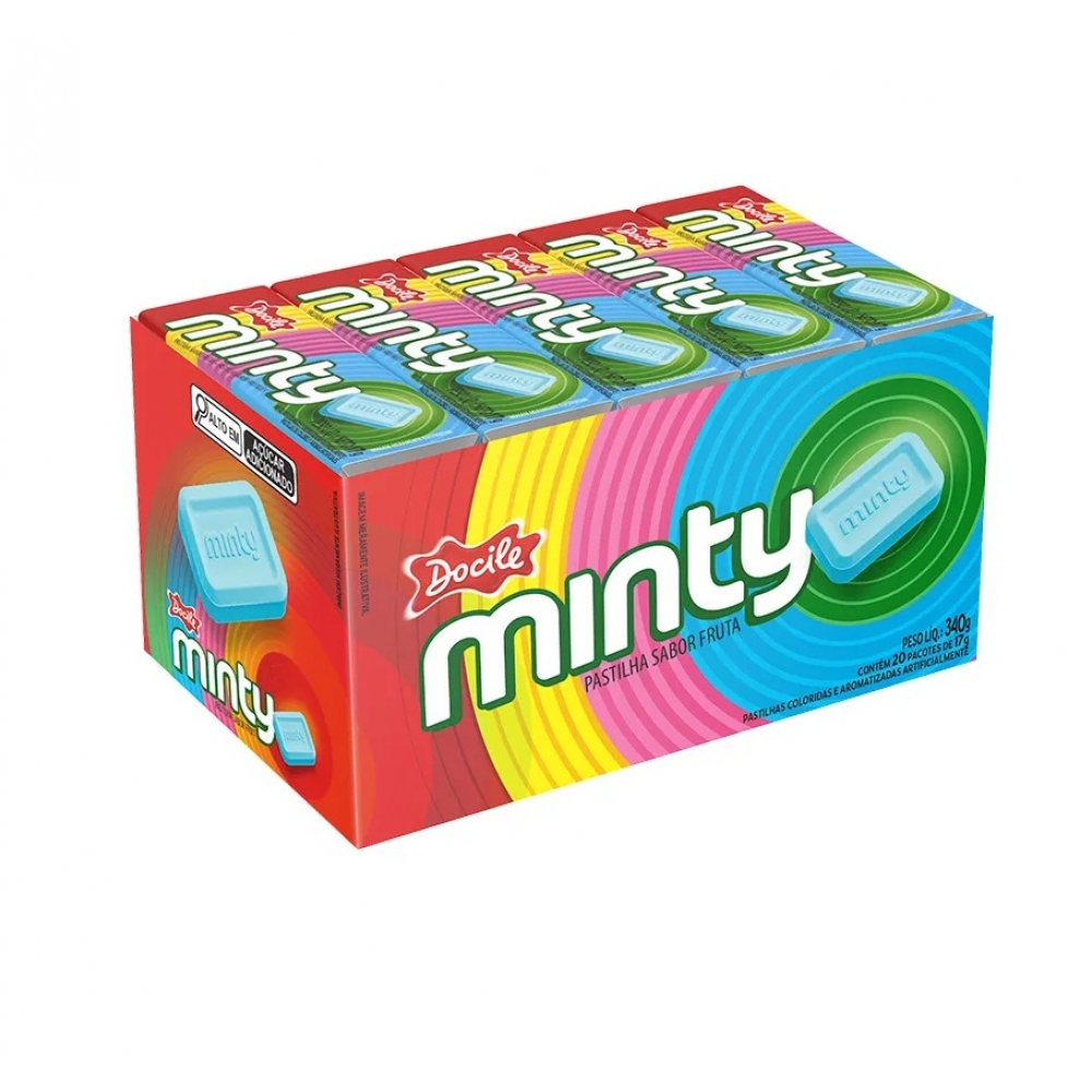 02306 - BALA PASTILHA MINTY FRUIT 20X17G - 02306