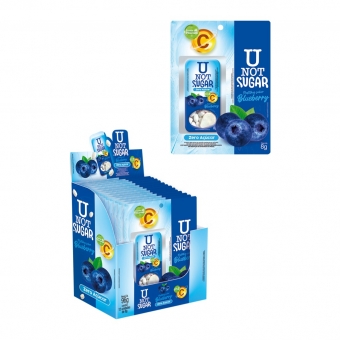 01690 - U NOT SUGAR: VITAMINA C BLUEBERRY 12X8G